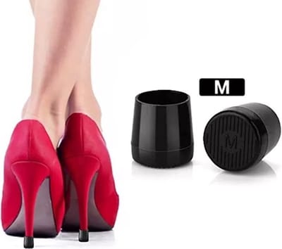Hakbeschermers I Bescherm je hakken I Hak Cover I Hak Protector I Rond I 1 Paar I Maat M I 11 Tot 13 MM I Zwart