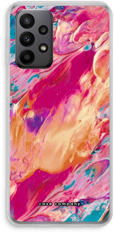 Case Company® - Hoesje geschikt voor Samsung Galaxy A23 hoesje - Pastel Echoes - Soft Cover Telefoonhoesje - Bescherming aan alle Kanten en Schermrand