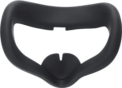 kwmobile Gezichtskussen geschikt voor Meta Quest 2 Face Mask Face Mask - Siliconen face pad voor VR-bril - In zwart