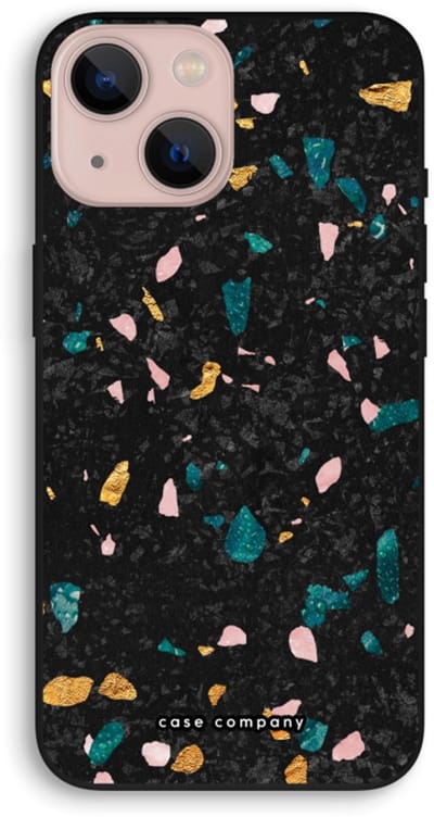 Case Company® - Hoesje geschikt voor iPhone 13 mini hoesje - Terrazzo N°10 - Biologisch Afbreekbaar Telefoonhoesje - Bescherming alle Kanten en Schermrand
