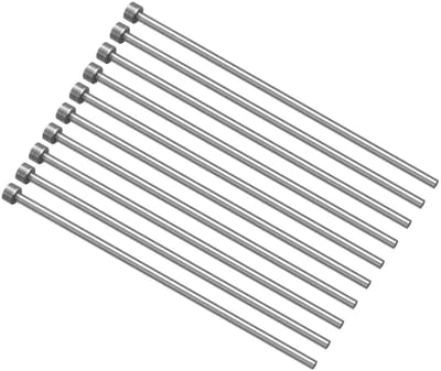 Pin uitwerpers - Ronde punt - Machine onderhoud - Hoge temperatuur bestendig - 150 mm lengte - Zilverkleurig