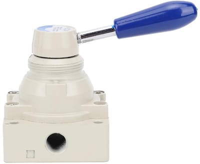 Dailygoods- Luchtklep 4-weg - Pneumatische Klep - Handmatige Actie - Werkdruk 0-1,0 Mpa - Werktemperatuur -20 tot 70℃ - Hoge Drukcapaciteit - Ventiel