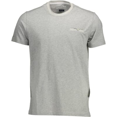 Korte Mouwen T-shirt met Ronde Hals en Zak