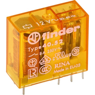 Finder 40.52.8.012.0000 Printrelais 12 V/AC 8 A 2x wisselcontact 1 stuk(s)