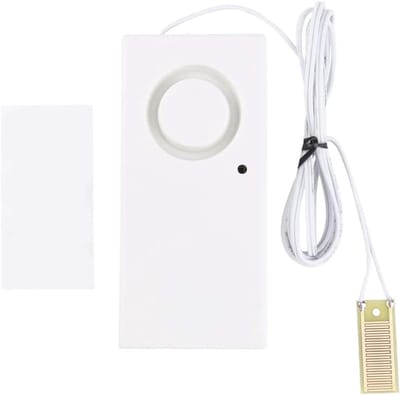 Waterlek Alarm - Waterdetector - Voorkom Schade - 120dB Luid - 1 Meter Draad - Wit