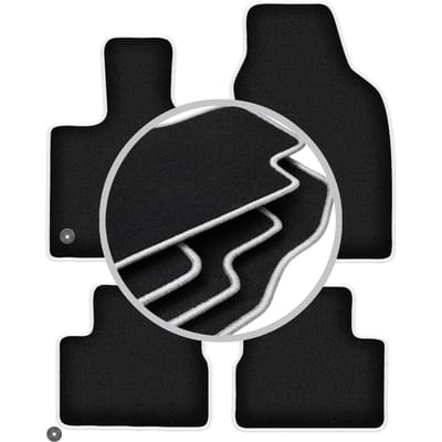 CARLUX-SILVER automatten voor: Fiat E-500X / 500x Elektrische crossover (2019-)