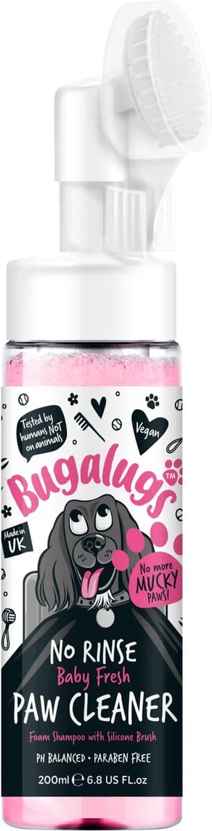 Bugalugs - Honden potenreiniger - Paw Cleaner - Baby Fresh - Fles met pompje - Vegan - 200 ml