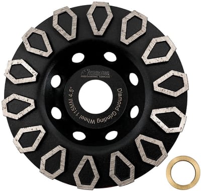 Beton Diamant Slijpschijf - Schuur- Polijstschijf - Beton Bewerken - Speciaal Diamantontwerp - 115mm - Grijs
