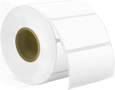 EXCITAT Thermische etiketten - Witte zelfklevende etikettenrol - Thermische stickeretiketten - Witte adresetiketten - Verzendetiketten - Geschikt voor kantoor en thuis - 1000 vellen - 2,25*1,25 cm