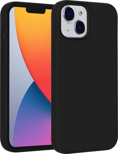 UNIQ Accessory Telefoonhoesje voor Apple iPhone 13, zwart, back cover, silicone, ultieme bescherming.