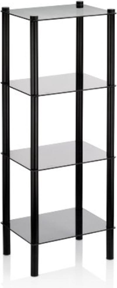 Kast, 107 cm, Hoog, Metaal, Zwart - Kela | Lars