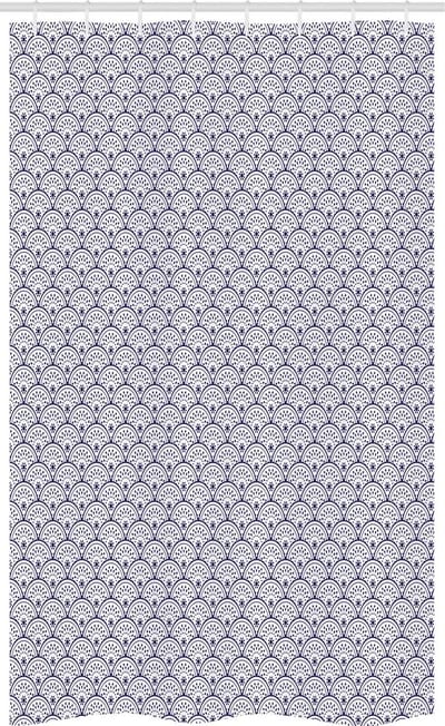 ABAKUHAUS douchegordijn – Marokkaans ontwerp – indigo/wit 120x180