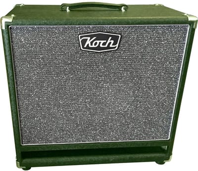 Koch KCC112/GS60 Speaker Cabinet – 1x12 60W Gitaarcabinet in Groen met Zilveren Speakerdoek