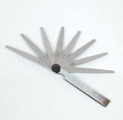 Jeu de 8 cale jauge de contrôle du jeu des soupape de 0.05 à 0.50mm pour moto