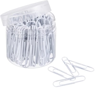 Dailygoods- Paperclips 100 Stuks - 50mm Roestvrij Staal - Vinyl Gecoat - Kantoor Benodigdheden - Organiseren Thuis - Schattige Ontwerpen - Kantoorbenodigdheden
