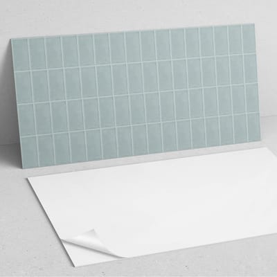 Coloray Wandpanelen Zelfklevend - Geometrisch tegelpatroon PVC Wandpaneel - 100 cm x 50 cm - Grijs Wandbekleding Zelfklevend - 1 stuk - Texturen Wandpanelen Zelfklevend - Keuken Wandpanelen - Wandpanelen Badkamer