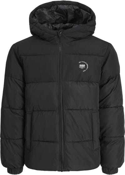Jack & Jones Maze Logo Hood Puffer Jas Junior - Maat 140