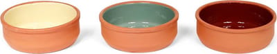 Tapas schaaltjes terracotta - geel / rood / groen