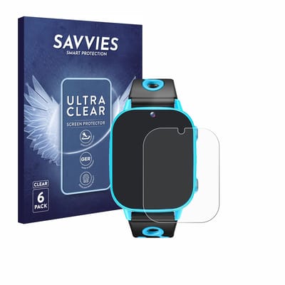 Savvies - Screenprotector voor idomars M003bk 1.8" - Folie Beschermfolie transparant 6 Stuks