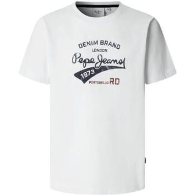 Pepe Jeans Giles T-shirt Met Korte Mouwen Wit S Man