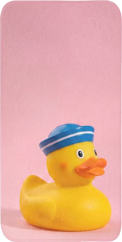 WC mat 60x120 cm - Antislip - Matroos - Eend - Roze - Toiletmat - Vloermat - Douchemat - Toilet tapijt - Toiletmatten