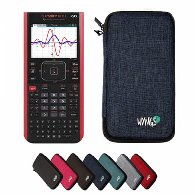 TI-Nspire CX II-T CAS incl. WYNGS Beschermhoes Blauw - Grafische Rekenmachine - Basis Pakket