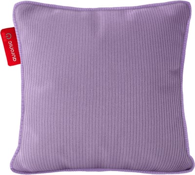 Auronic Warmtekussen - Knitted - 45x45 - Draadloos - Oplaadbaar - Elektrisch kussen - Infrarood - Paars