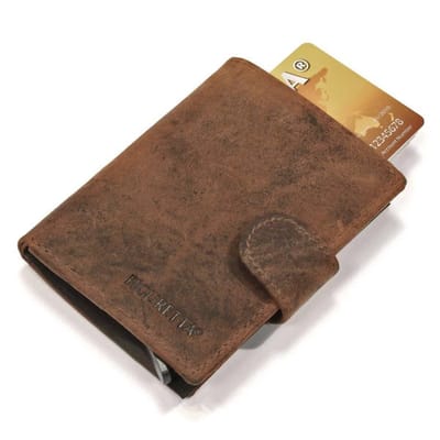 Figuretta Card Protector 1300998HU Hunter RFID - Creditcardhouder - Leer - Bruin