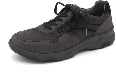 Waldläufer Heren Sneaker - 718006-310-696 Donkergrijs - Wijdte H - Maat 11 (46)