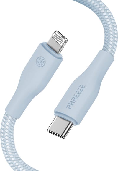 Kabel geschikt voor Lightning naar usb C - 1 meter - Blauw - Oplaadkabel geschikt voor iPhone