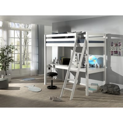 Lucevi pino mezzanine bed 90 x 200 cm pino bureau voor mezzanine 90/140cm