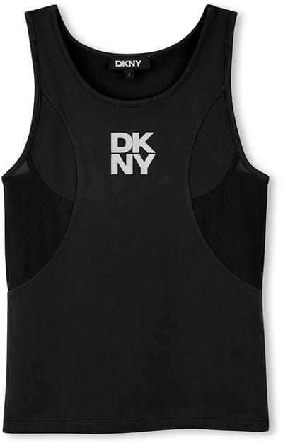 Dkny D62616 Mouwloos T-shirt Zwart 4 Years Meisje