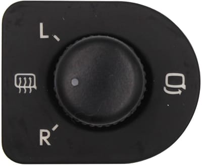 Dailygoods - Control Knop Zijkant Spiegel Switch - Vervangend Onderdeel - Kunststof - Geschikt voor VW - Voor Diverse Modellen
