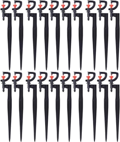 Druppelaars voor Besproeiing 20 Stuks Roterende Sproeikoppen voor Tuin en Gazon