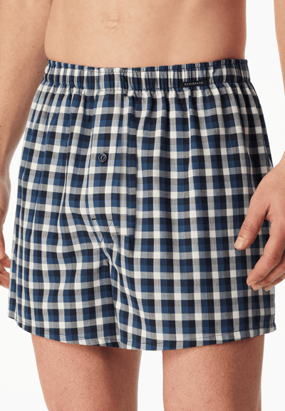 Boxershorts, set van 2, geweven stof, meerkleurig ruitjespatroon - Boxershorts multipack 4