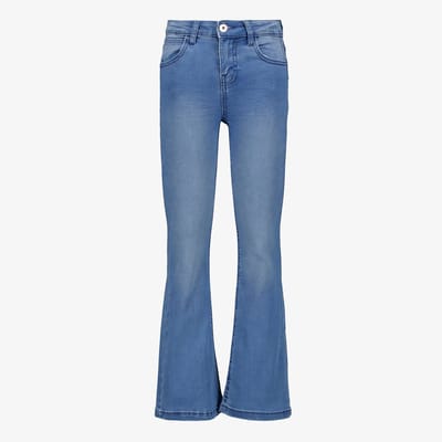 Twoday meisjes flared jeans medium blauw - Maat 140
