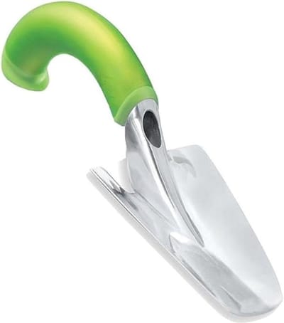Ergonomische aluminium handtrowel - 3.25 x 3.5 x 11.75 Inches - groen - tuinier gereedschap