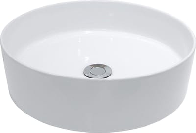 Waskom Wiesbaden Link Opzet Model Keramiek Rond 40cm Mat Wit