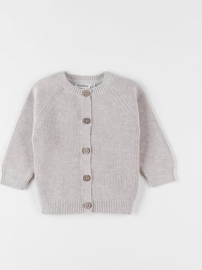 Noukie's -Fijn gebreide cardigan - beige 18 maand 86