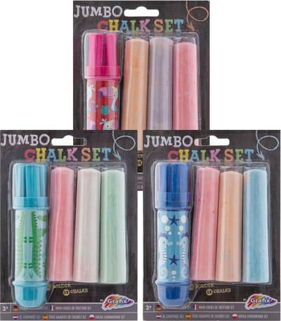 Creative Craft Group Jumbo Chalk Holder + Chalk 3 pcs. (Assorted)