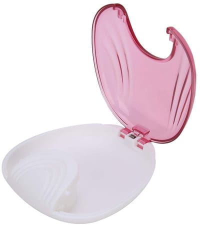 carmdering - Retainerhouder - Beugeldoos - Gebitshouder - PP, waterdicht, veilige sluiting, compact, draagbaar - Voor boven- & onderbeugel - 3 kleuren beschikbaar