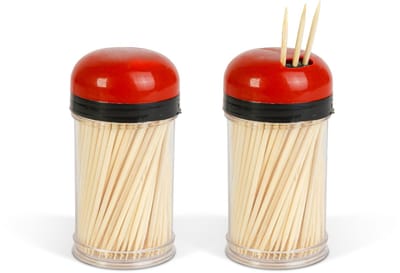 Baker's Secret Bamboe Tandenstokers - 340 Stuks - 2 x 170 Cocktailprikkers en Toothpicks - Houten Tandenstokers 7 cm - Herbruikbare Bewaarbox [BS40172]