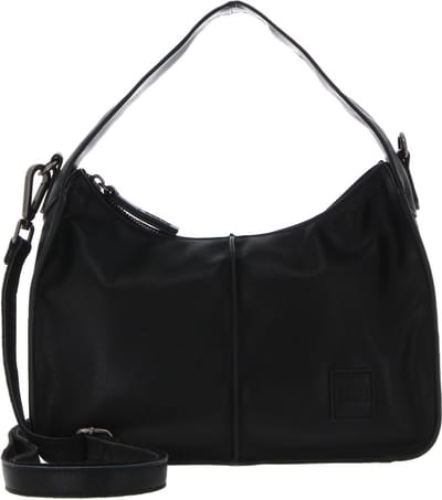 FREDsBRUDER Leren Schoudertas FB Hand bag Black Zwart