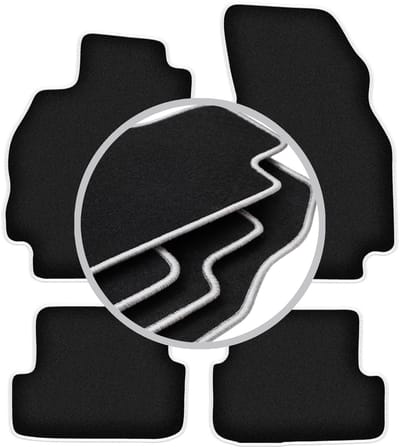 CARLUX-SILVER automatten voor: Renault Megane II hatchback (2002-2008)