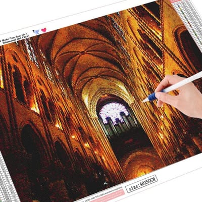 5D Diamant Schilderij Volledig Rond Frankrijk Notre Dame De Paris Borduurwerk Verkoop Afbeelding 20X30