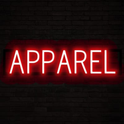 APPAREL - Lichtreclame Neon LED bord verlicht | SpellBrite | 69,41 x 16 cm | 6 Dimstanden & 8 Lichtanimaties | Reclamebord neon verlichting