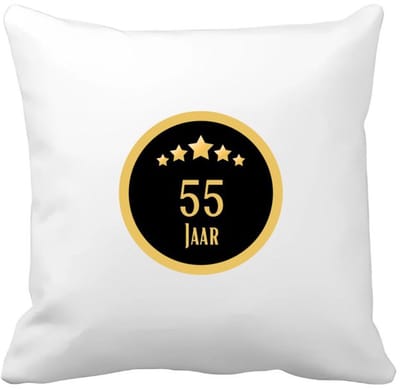 Akyol - 55 jaar Kussen hoes - Hoera 55 jaar - iemand die 55 jaar is geworden of 55 jaar lang een relatie hebben of getrouwd zijn - verjaardagscadeau - verjaardag - cadeau - kado - geschenk - gift - relatie - trouwdag - jubileum - 40 bij 40 cm