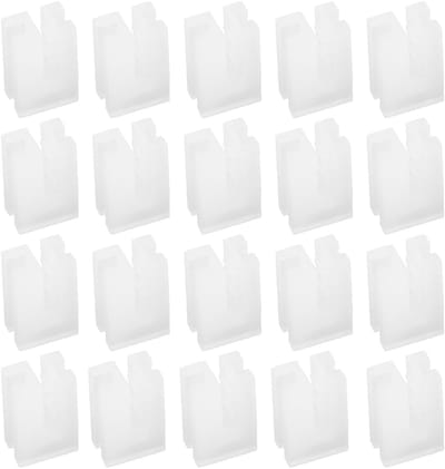 Dailygoods- Radiator Inlegstukken 20 Stuks - Anti-Vibratie - Beschermhoes - Kunststof - 10x14mm - Geschikt voor Plaatradiatoren - Radiatorbeschermers