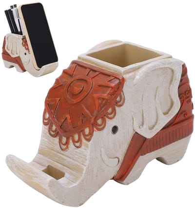 Dailygoods- Pennencontainer Sterk En Duurzaam - Multifunctionele Opslag - Telefoonhouder - Levendige Modellering - Perfect Voor Thuis/Kantoor - Bureaubladhouder