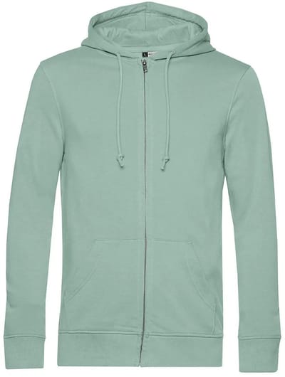 Hooded sweatshirt met rits B&C Organic